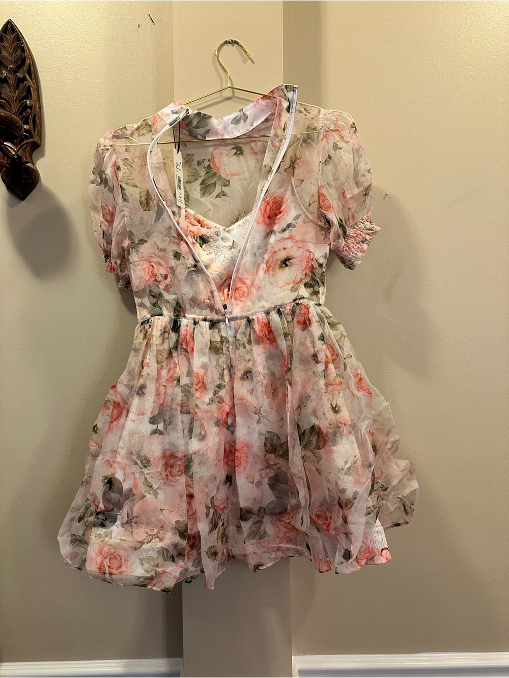 Alice + Olivia Pink Floral Mini Dress - Picture 4 of 5
